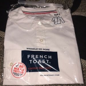 Kids white uniform shirt